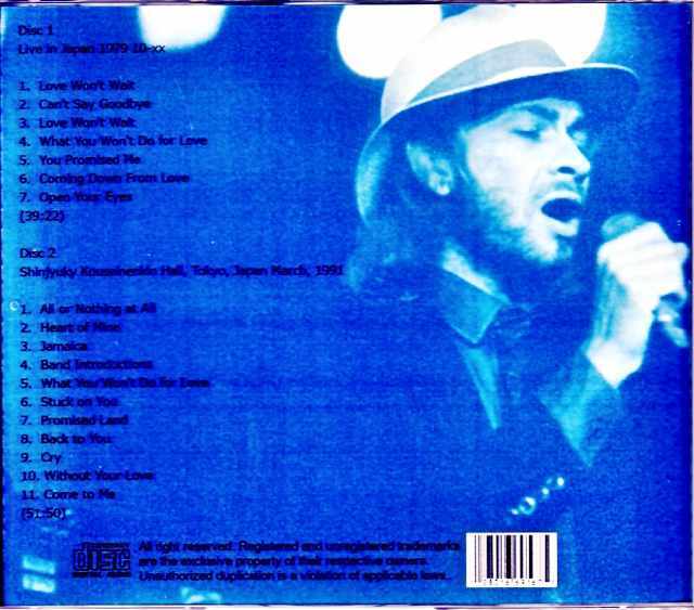 ボビー・コールドウェル VHS 東京LIVE ビデオテープ 未DVD Bobby