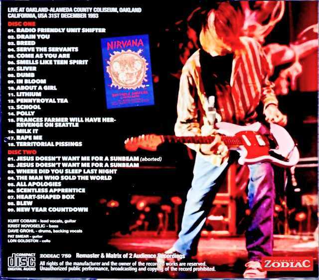 Nirvana ニルヴァーナ/CA,USA 1993 Remaster & Matrix of 2Audience
