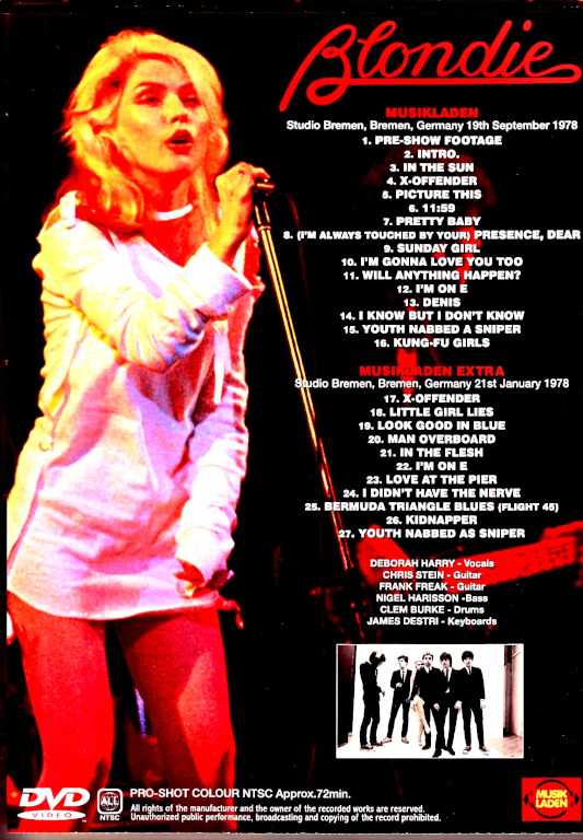 Blondie ブロンディ/Germany 1978 2Days