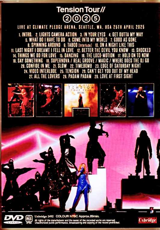 Kylie Minogue カイリー・ミノーグ/WA,USA 2025 Complete