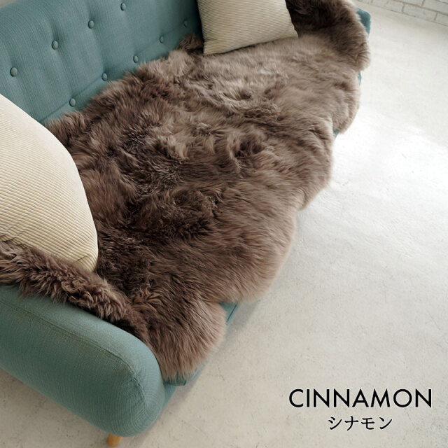 洗えるムートンラグ 2匹サイズ 長毛タイプ 全6色 ニュージーランド産