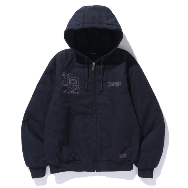 XLARGE / PATCHED OLD ENGLISH HOODED WORK JACKET