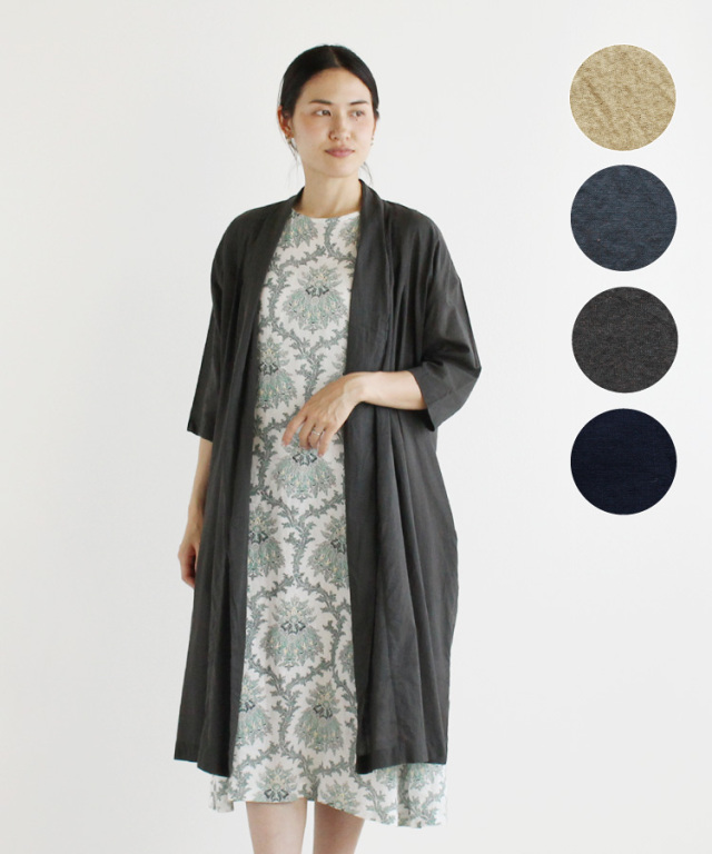 nofl】コットンシルクガウン 644204170 | ナチュラル服通販サイト nofl