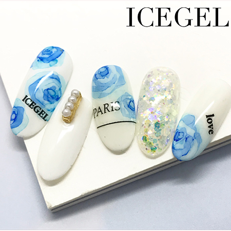 ICE GEL】 マーブルリキッド 7ml アンバー MA-08