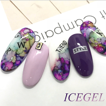 ICE GEL】 マーブルリキッド 7ml アンバー MA-08