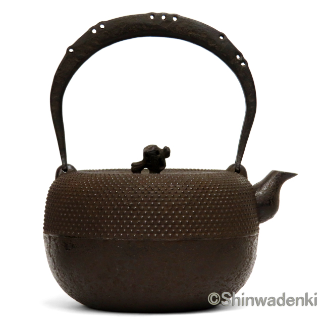 南部鉄器 鉄瓶 18型小槌アラレ 11005 Shinwadenki