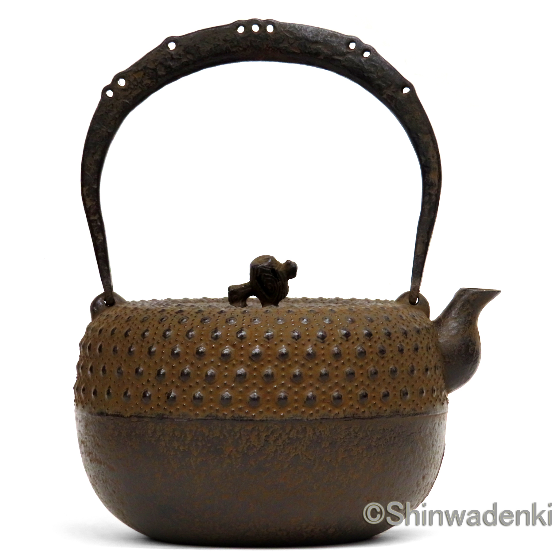 南部鉄器 鉄瓶 18型小槌アラレ 11005 Shinwadenki