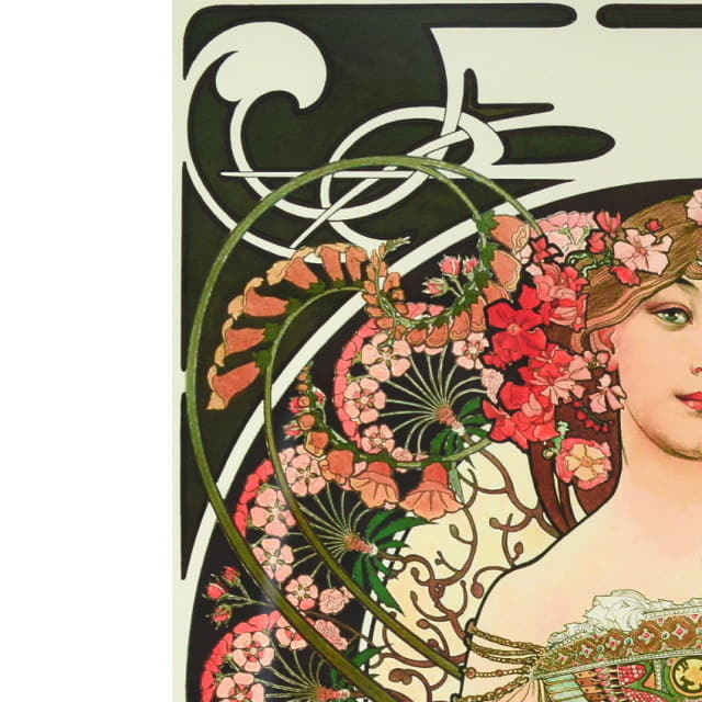 アルフォンス・ミュシャ「夢想」ピエゾグラフ 複製版画｜絵画販売