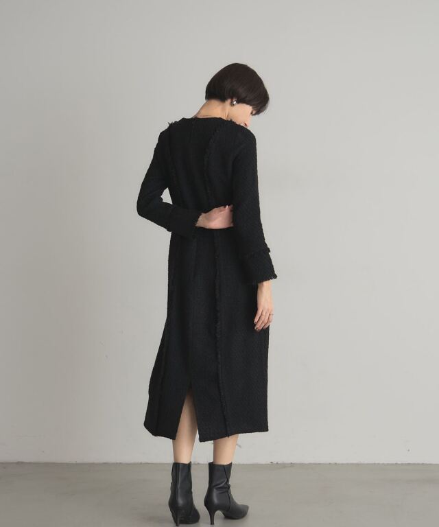 ツイードワンピース