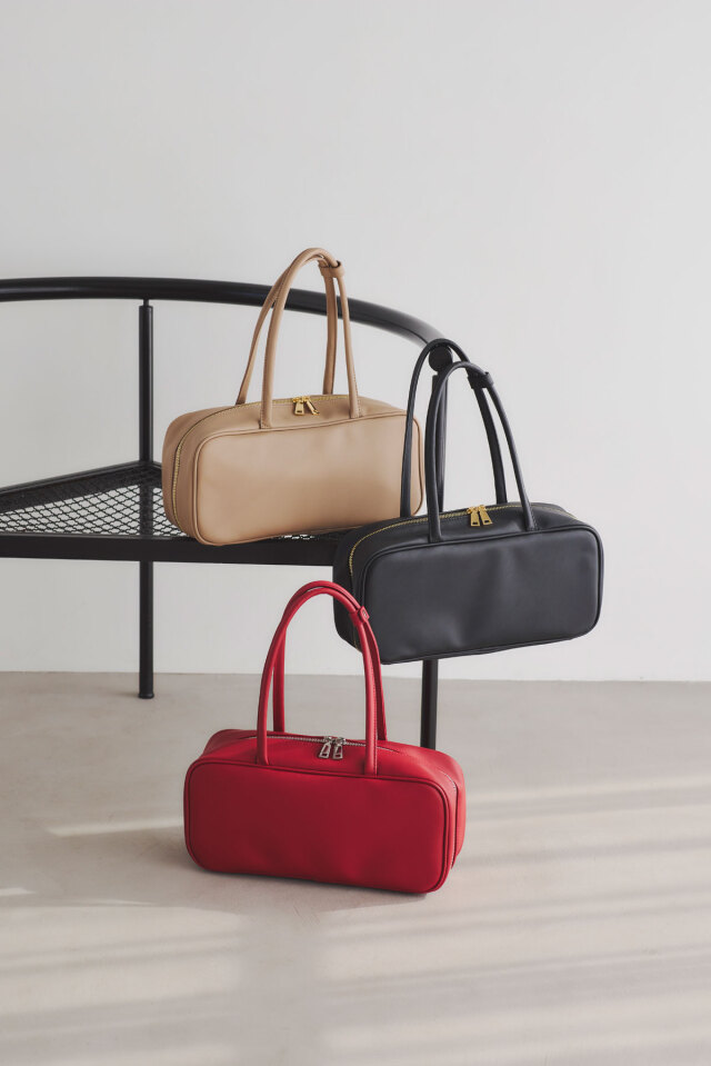 神山まりあさん着用】スクエアボストンバッグ