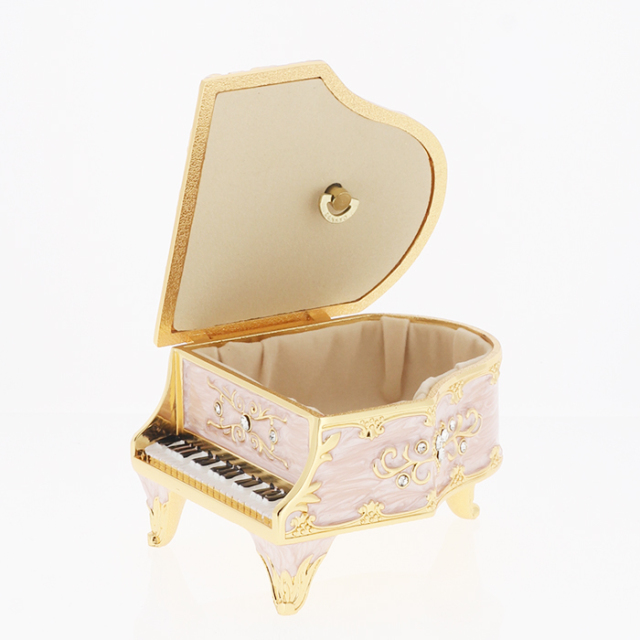 アンチモニー ピアノ型宝石箱オルゴール【ピンク】DY-3097