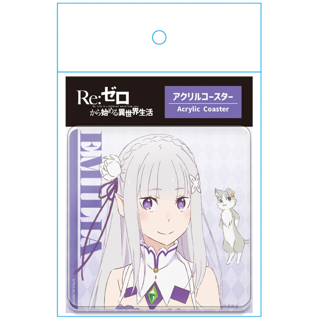Re:ゼロから始める異世界生活 アクリルコースター エミリア&パック