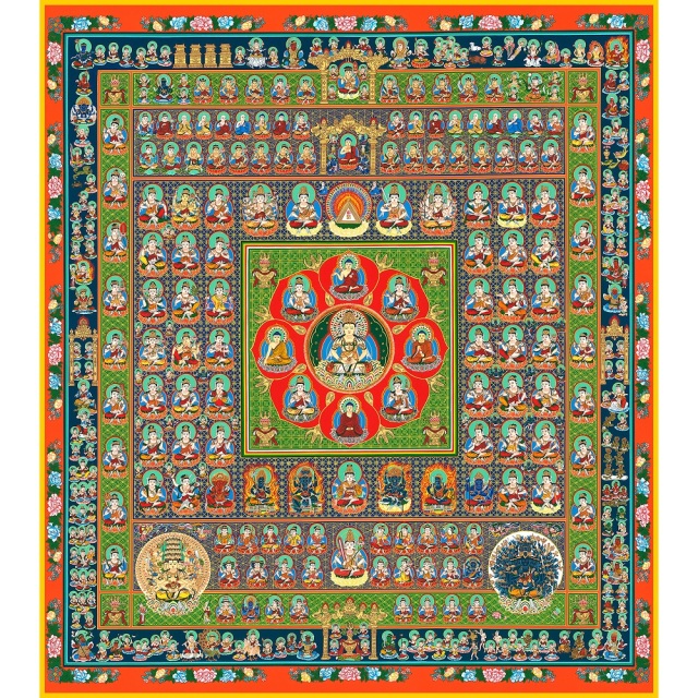 工芸色紙 M5992 両界曼荼羅色紙（2枚セット）金剛界・胎蔵界