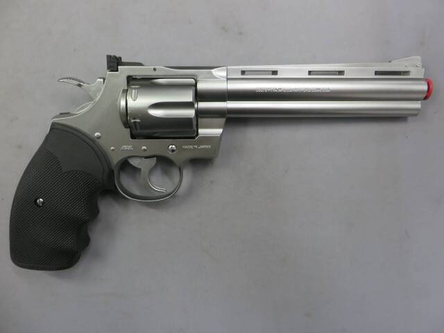 東京マルイ】コルトパイソン.357mag 6in ステンレス 24連射 ガス