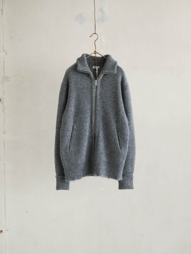 MAATEE&SONS マーティーアンドサンズ｜畦JIPSWEATER グレー