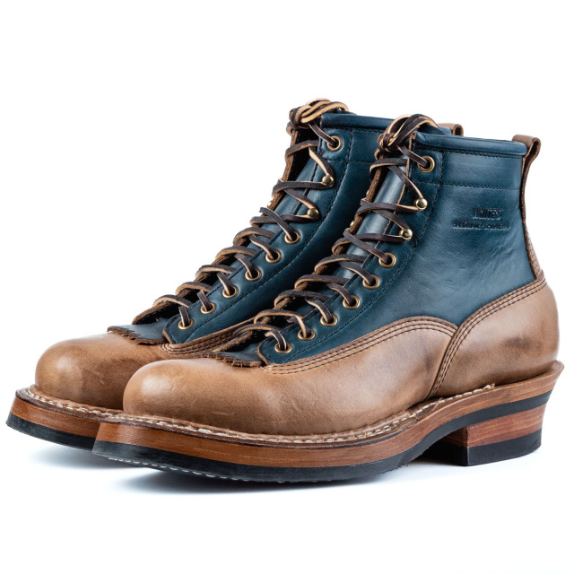 ホワイツブーツ] WHITE'S BOOTS 350LTT-C ネイビーxナチュラ クロム