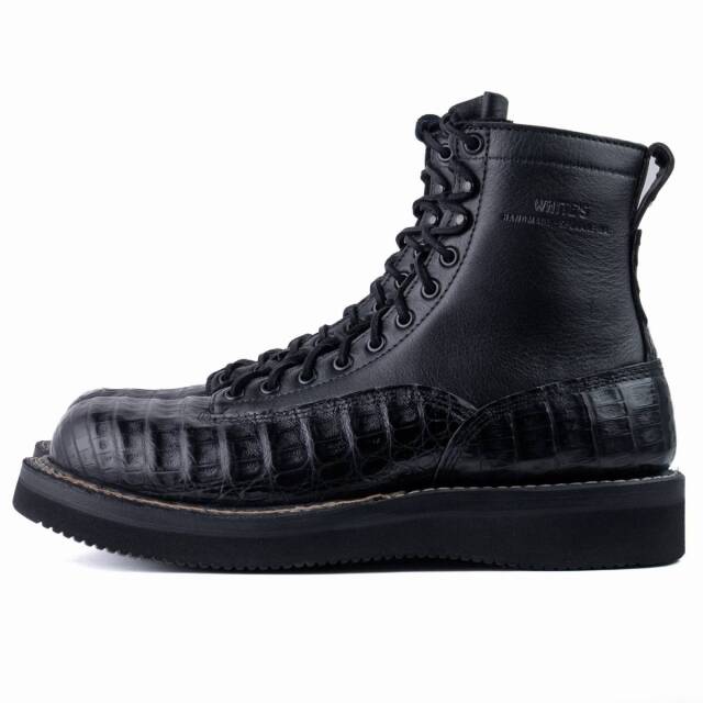WHITE'S BOOTS NORTHWEST 375LTT Black Caiman x Calf 4811 last 7インチ丈