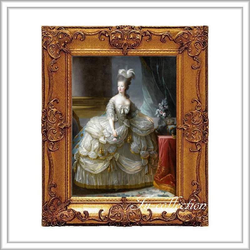 fu-collection】 ヨーロッパ名画 ロココ調 ゴールドダブルフレーム