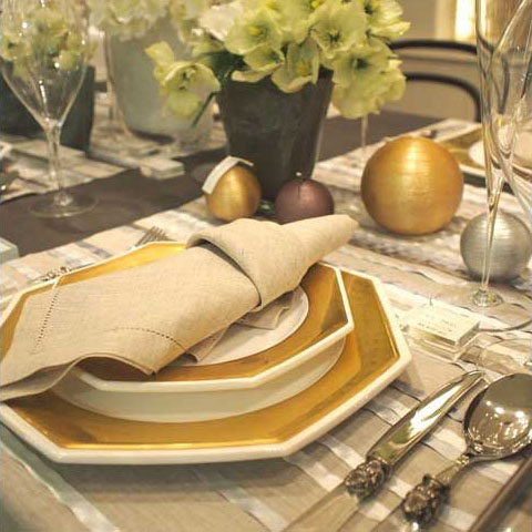 アレクサンドル チュルポー テーブルランナー SIXTINE ナチュラル