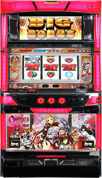JPS パチスロ クイーンズブレイド 流浪の戦士 中古パチスロ実機 [4ch