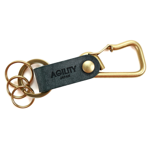 ブローシュ』(全5色)ロロマ/着脱に便利なカラビナに レザーをあしらっ