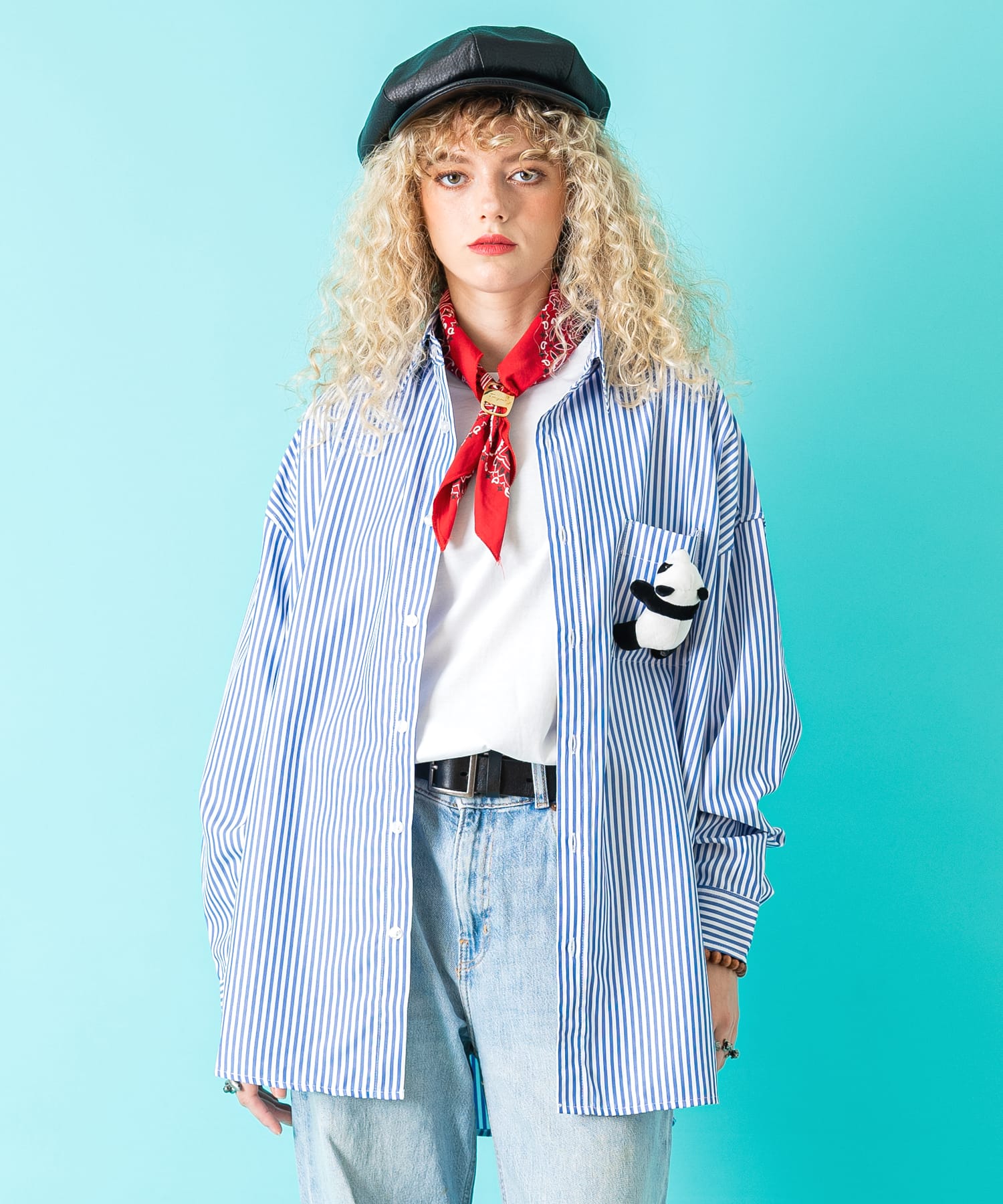 TEDDY ankoROCK ストライプシャツ / メンズ レディース ユニセックス