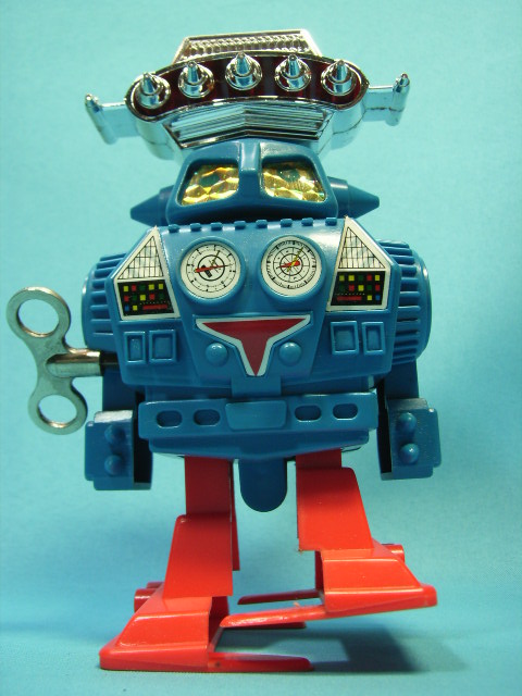 ロボットキング メーカー：YONE ヨネ ゼンマイ式 箱有 ブリキロボット