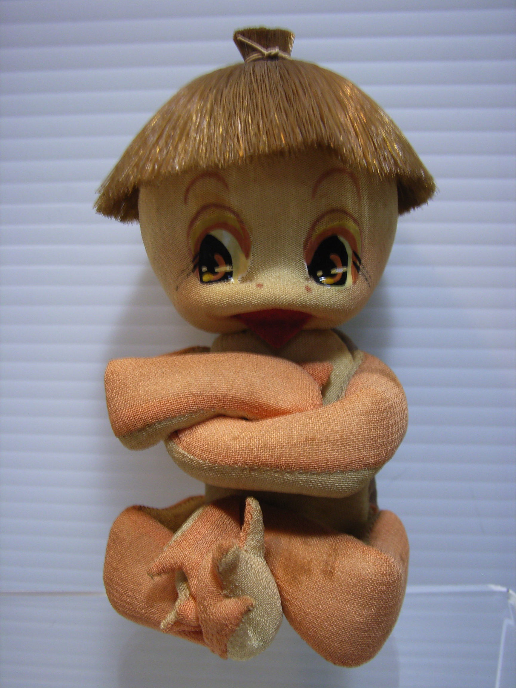 布製 カッパ人形 10．8cm 座っているいるポーズ 昭和レトロ 文化