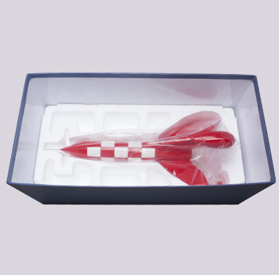 タンタン42cmレジン型模型 ロケット 『めざすは月』『月世界探検』より