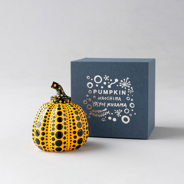 Max.5】草間彌生南瓜オブジェ 黄_Yayoi Kusama Pumpkin Object YELLOW