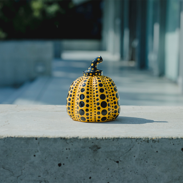 Max.5】草間彌生南瓜オブジェ 黄_Yayoi Kusama Pumpkin Object YELLOW