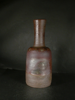 備前焼 登窯 岡山県無形文化財 山本 雄一 共箱付き緋襷・焦げ茶のゴマ