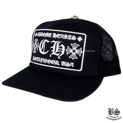 クロムハーツトラッカーキャップCHブラックホワイト|クロムハーツ通販