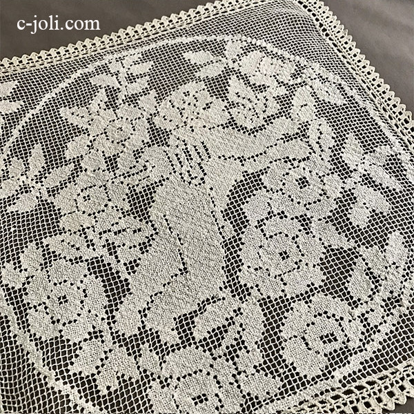 パリ発送】L2712 フランスアンティークレース/テーブルマット