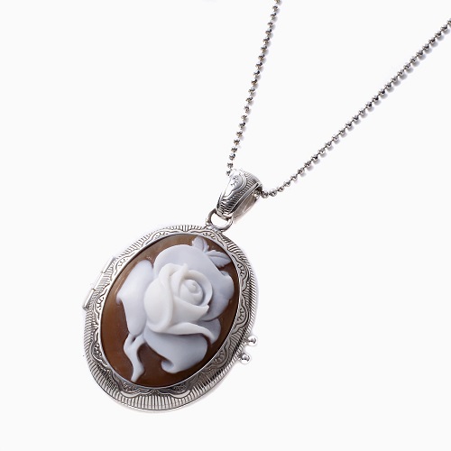 送料無料】【イタリア製】ITALY カメオ/CAMEO/シェルカメオ Pendant