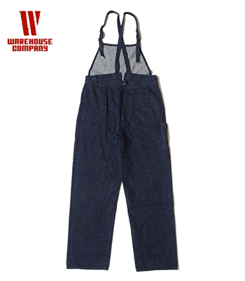 WAREHOUSE ウエアハウス 12oz.デニム|ローバック|オーバーオール『TURN