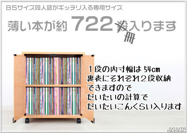 同人誌ワゴン 鍵付きキャスター付き本棚 押入れ同人誌収納庫 たぶん