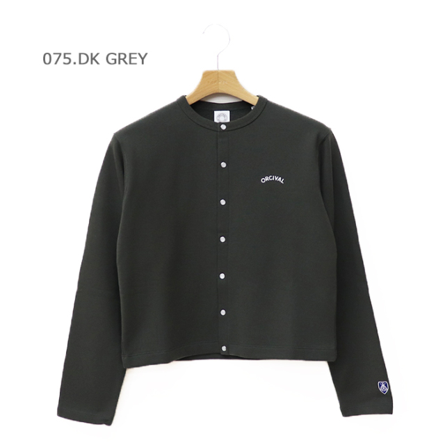 ORCIVAL | コットン裏毛 クルーネックカーディガン WOMEN OR-C0435 MAZ
