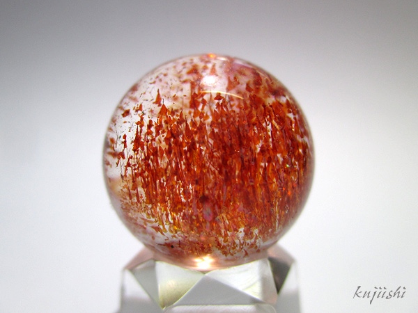 ファイアークォーツ(レピドクロサイトインクォーツ)丸玉 販売【鬮石】