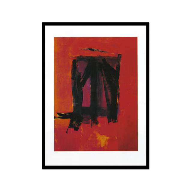 Franz Kline（フランツ クライン） Red painting 1961 アートポスター