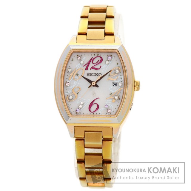 SEIKO セイコー 1B22-0BB0 ルキア 腕時計 GP/GP レディース ブランド京
