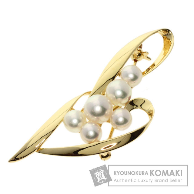 極美品✨ MIKIMOTO ミキモト パール ブローチ ロゴ 刻印 1466 極美品