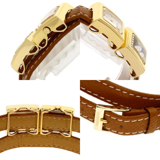 MIKIMOTO ミキモト マルチフォーム 腕時計 GP/革 レディース [中古