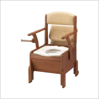 コンパクトな家具調ポータブルトイレ 安寿 家具調トイレコンパクト