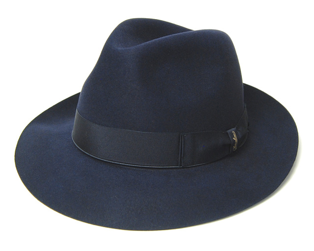 イタリア Borsalino(ボルサリーノ) ファーフェルト中折れ帽 ビーバー