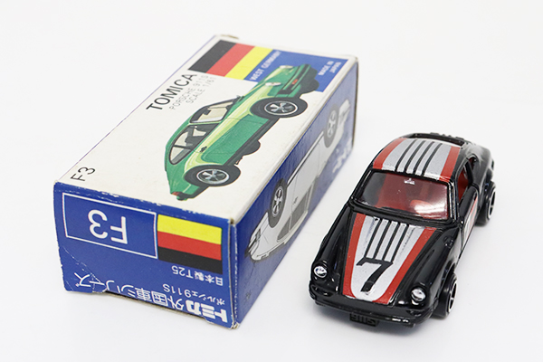 ミニカーショップ ケンボックス トミカ 青箱☆F3☆ポルシェ911S(黒/赤