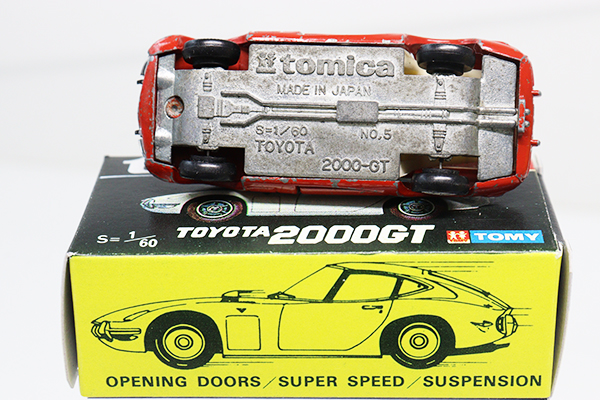 ミニカーショップ ケンボックス トミカ 黒箱☆5☆トヨタ2000GT(赤)(1A