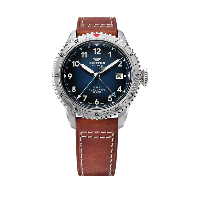 KENTEX スカイマンGMT ホライゾンブルー／ SKYMAN GMT Horizon Blue