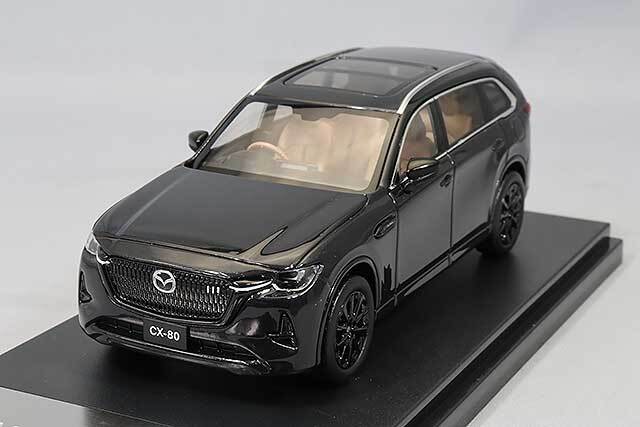 ハイストーリー 1/43 マツダ CX-80 2024 ジェットブラックマイカ