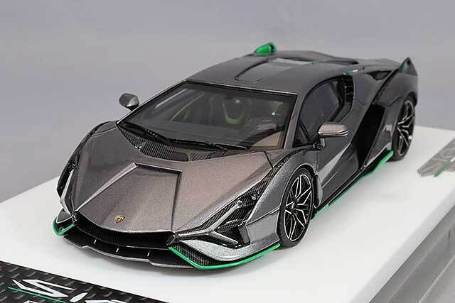 アイドロン 1/43 ランボルギーニ シアンFKP 37 2019 ストライプ グリ